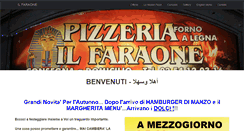 Desktop Screenshot of pizzeriailfaraone.com